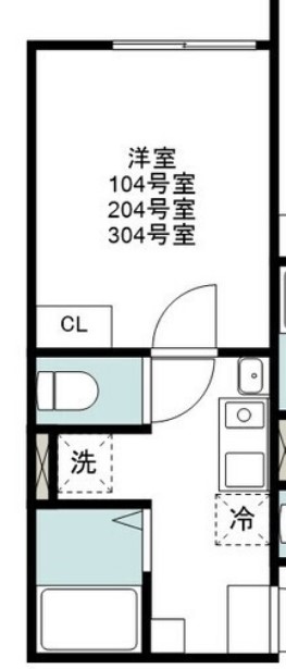 グランハイム蒲田・304号室の間取り