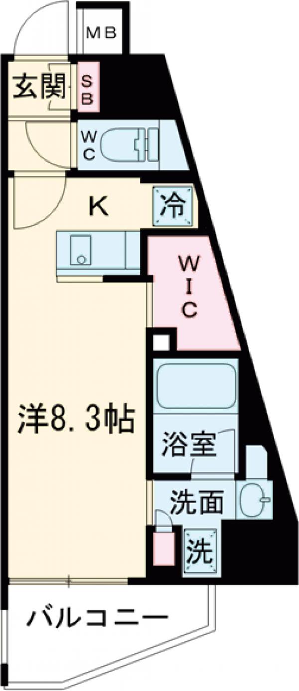 ＡＲＫＭＡＲＫ成増・1301号室の間取り