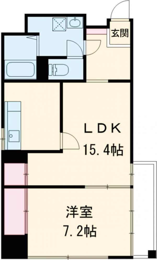 シャンテ三宿の間取り