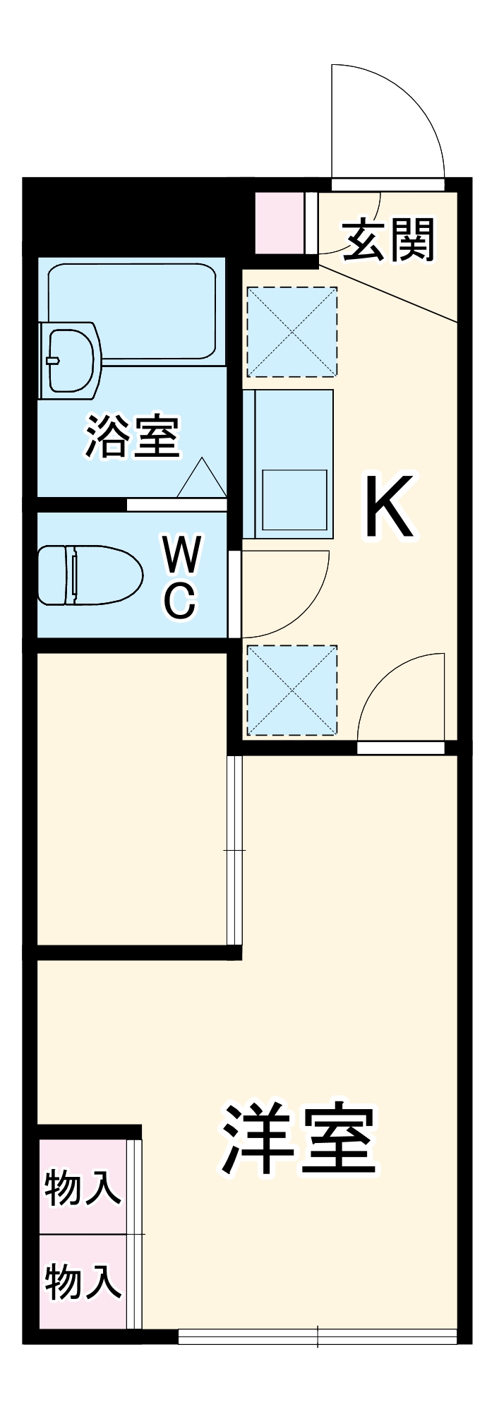 レオパレス中畑の間取り