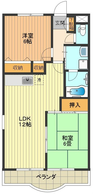 緑山ハイツCの間取り