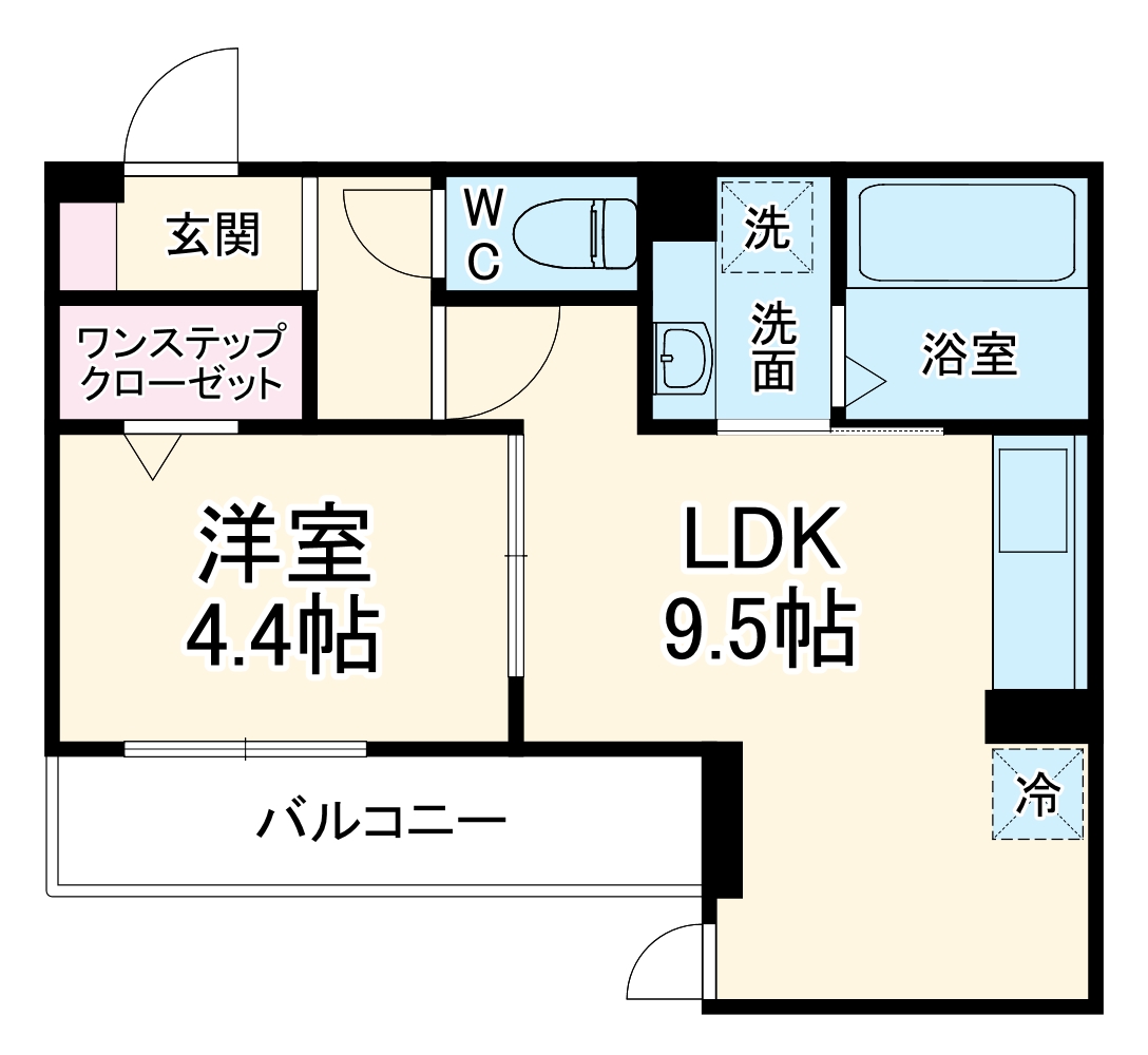 D　Ｐａｉｎａ木月大町・202号室の間取り