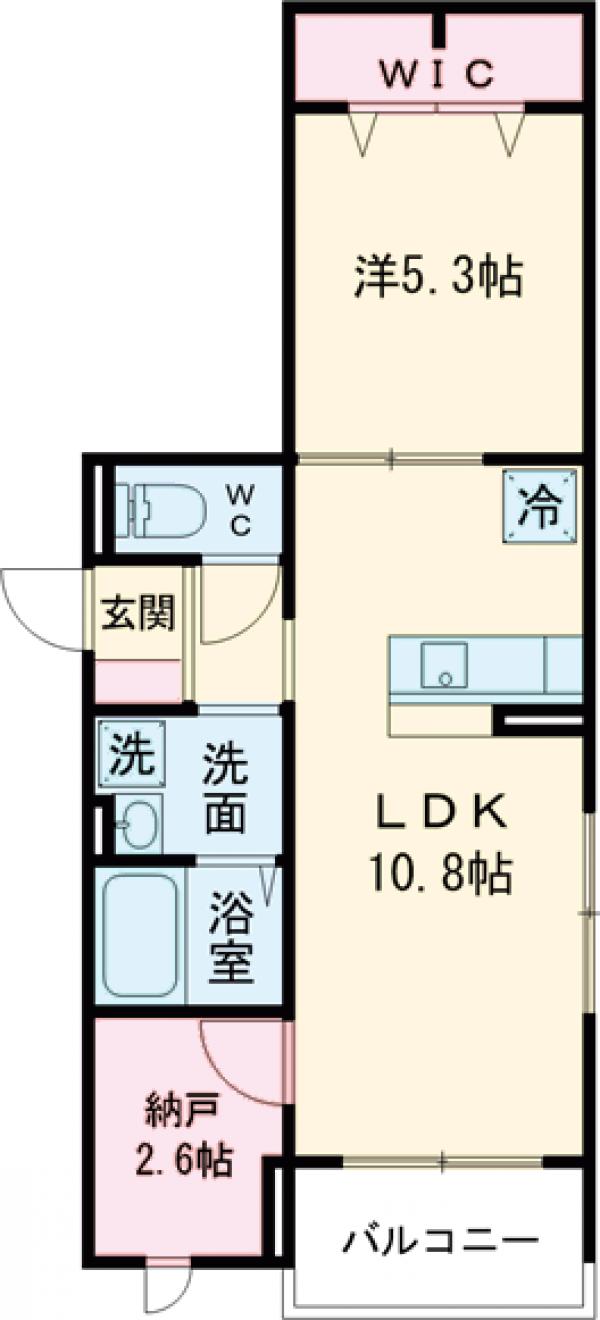 グラナーデ六町Ⅱ・205号室の間取り