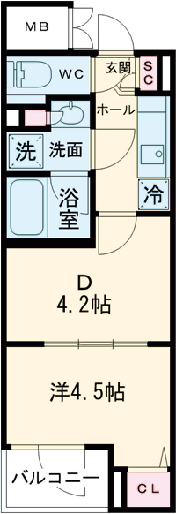 プレール・ドゥーク赤塚の間取り