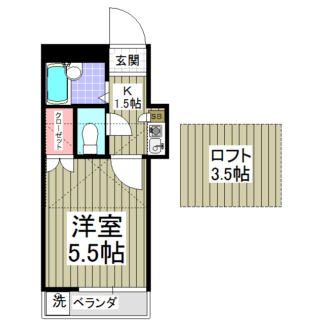 フリーダムA棟の間取り