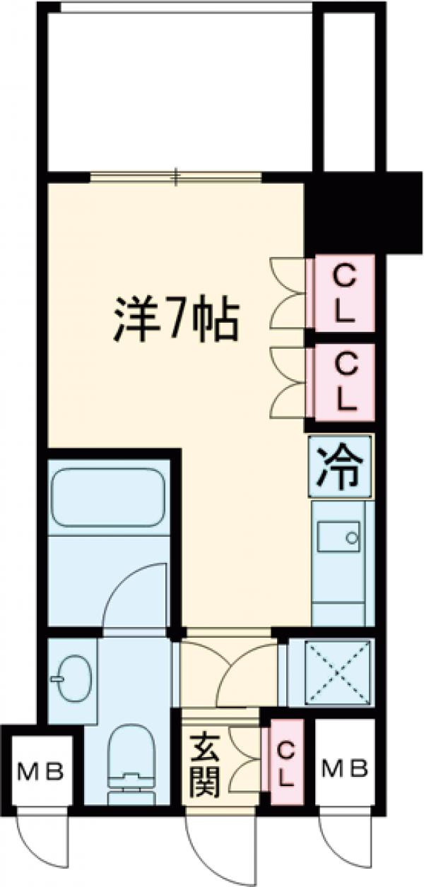レジディア品川の間取り