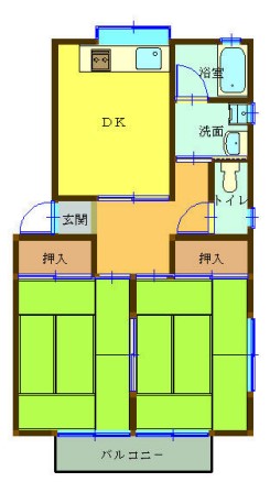 青木ハウスの間取り