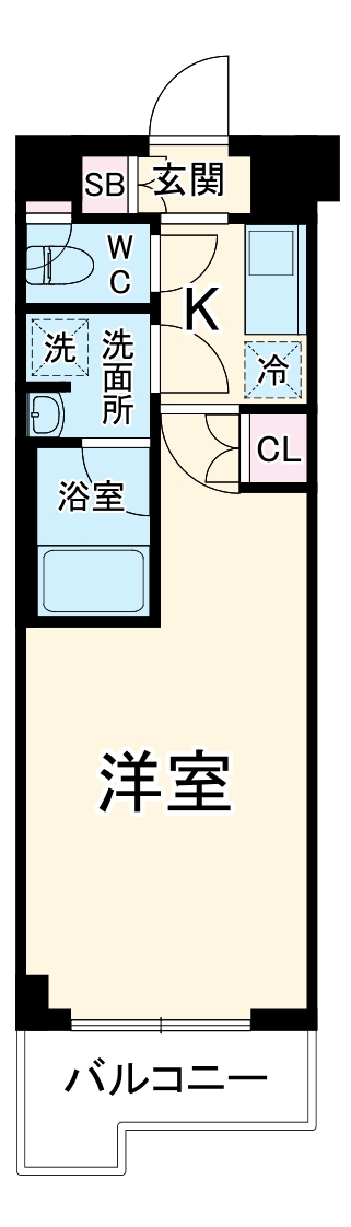 ルーブル武蔵新城七番館・502号室の間取り