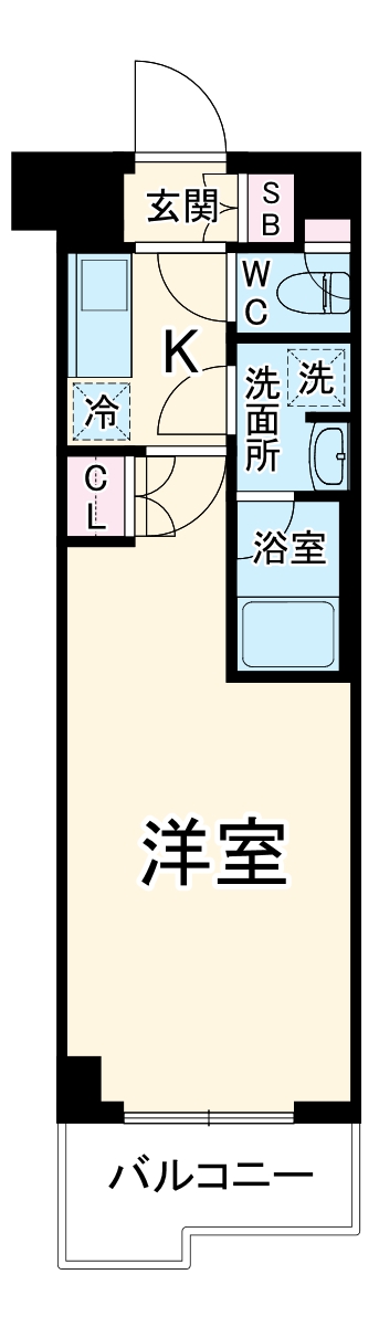 ルーブル武蔵新城七番館・106号室の間取り