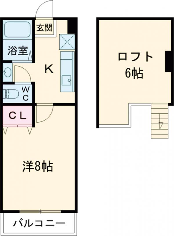 メゾン福重・102号室の間取り