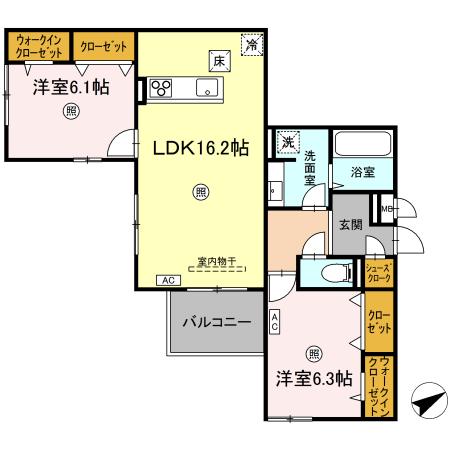 シスネス姫子の間取り