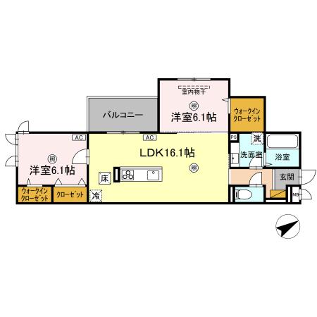 シスネス姫子の間取り