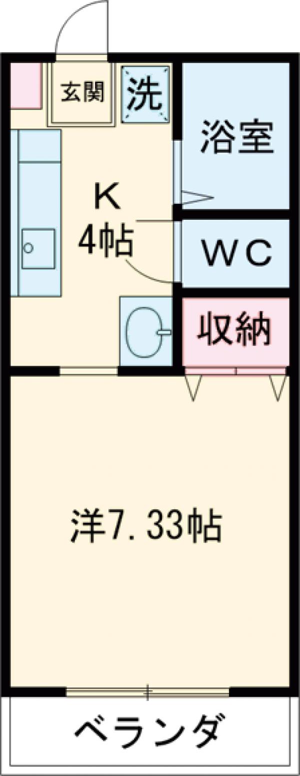 サン・田むら・205号室の間取り
