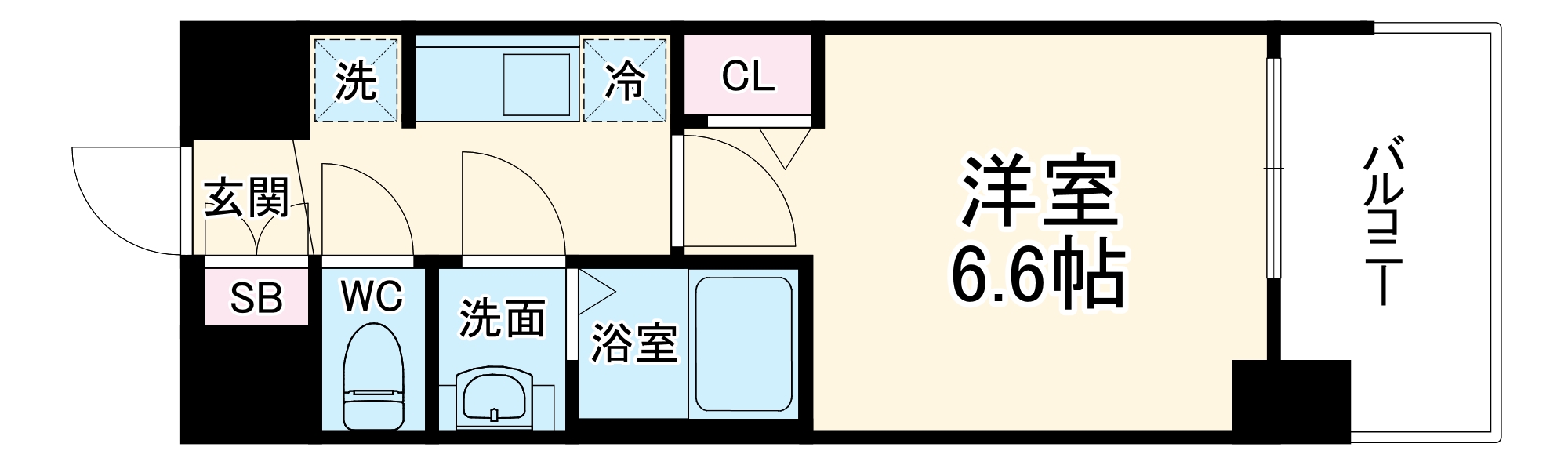 プレサンス名古屋STATIONフレアの間取り