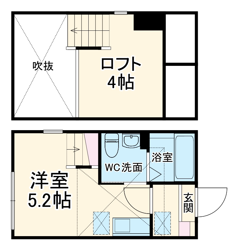 ハーミットクラブハウス山手Ⅱの間取り