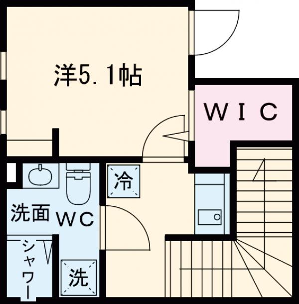 ザ　ルームス羽田・203号室の間取り