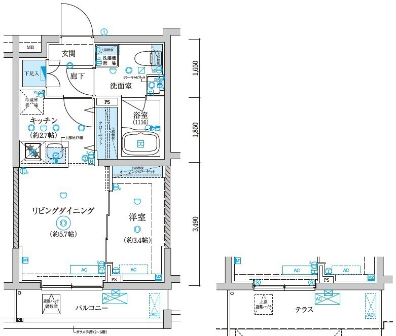 ベルシード王子神谷の間取り