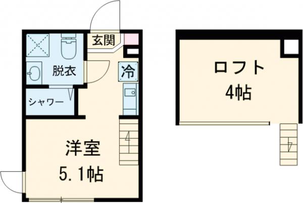 シェ ル サンキエム 堀切・101号室の間取り