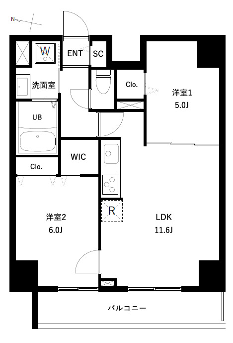 アーバンパーク扇大橋の間取り