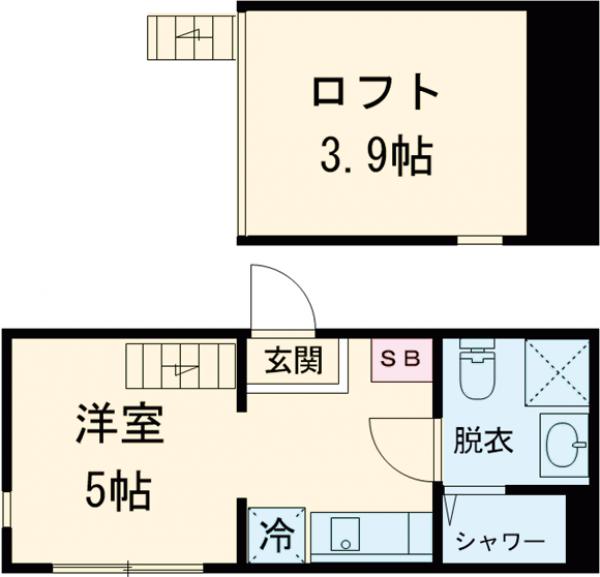 シェ ル サンキエム 堀切・207号室の間取り