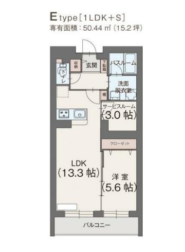 クレア仲町台・101号室の間取り