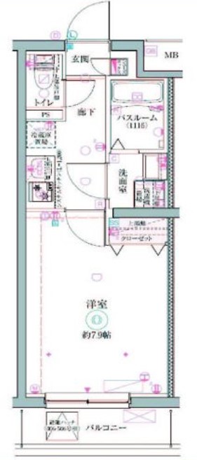 クレヴィスタ立石Ⅱ・514号室の間取り
