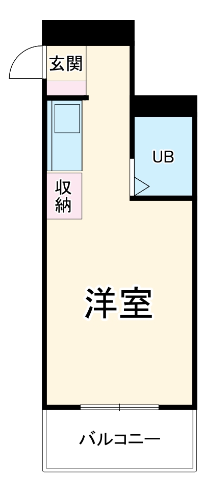 グリーンシティ諏訪・406号室の間取り