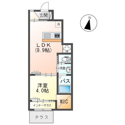 103号室の間取り