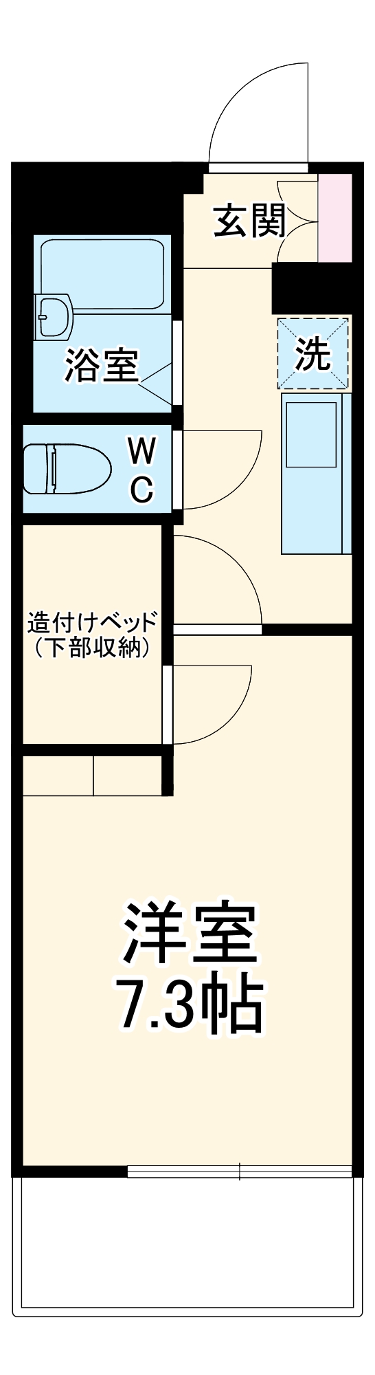 レオパレスサリーレⅡの間取り