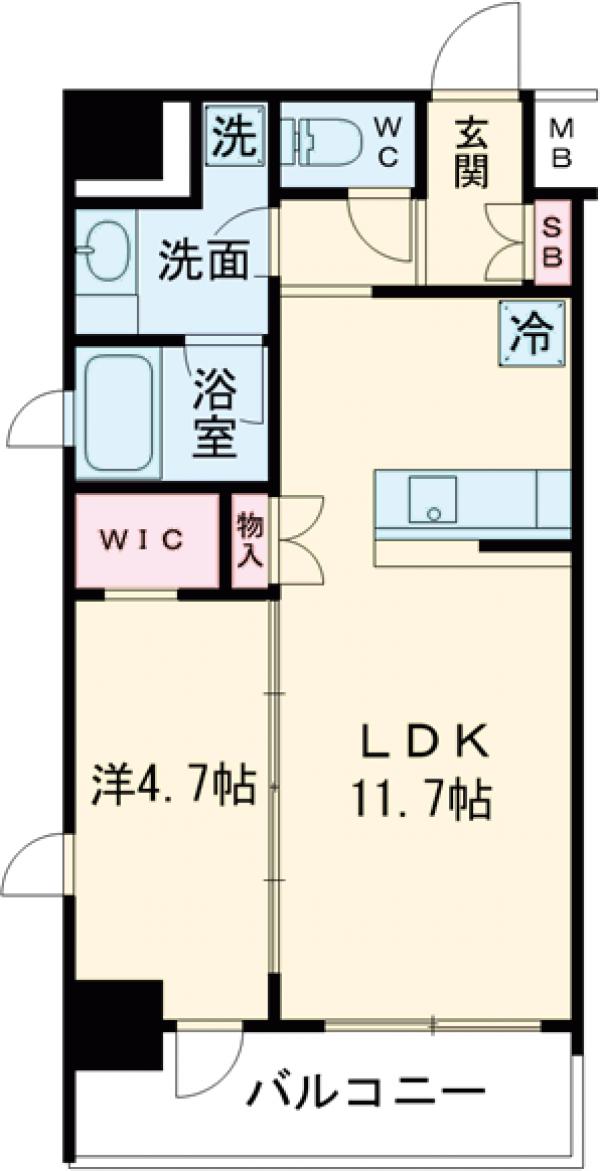 AXAS墨田アジールコートの間取り