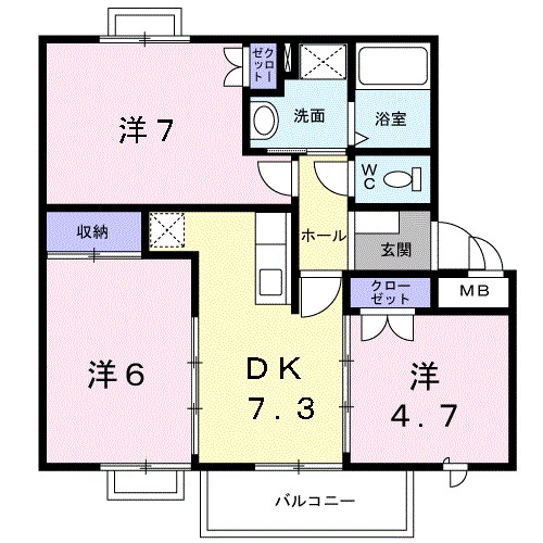 メルヴェイユ・UiAの間取り