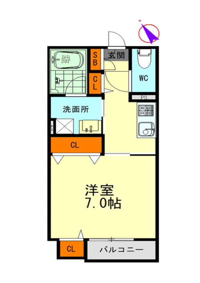 リヴェール大東の間取り