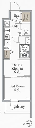 グランカーサ町屋の間取り