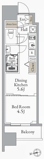 グランカーサ町屋の間取り