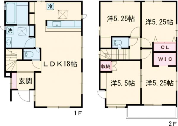 BLOOMING MAISON世田谷区千歳台2丁目2号棟の間取り