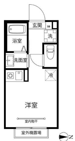 Ｔ’ｓ　Ｃｕｏｒｅ赤羽志茂・202号室の間取り