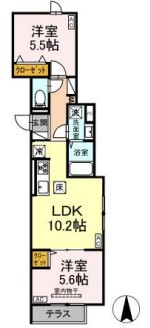 セレスティア荒川Ⅱの間取り