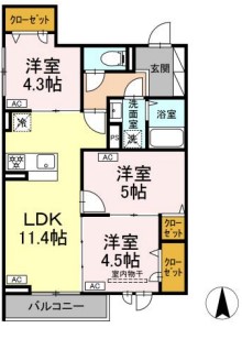 （仮称）荒川６丁目PJ・301号室の間取り