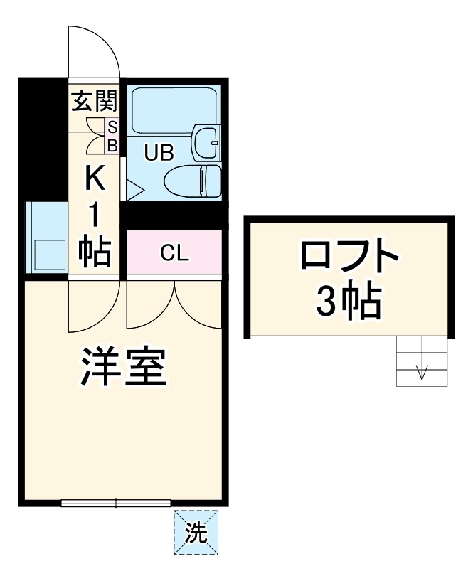 ソレイユ豊四季セブン２・105号室の間取り