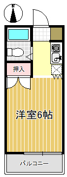 カレッジハウスⅠ・103号室の間取り