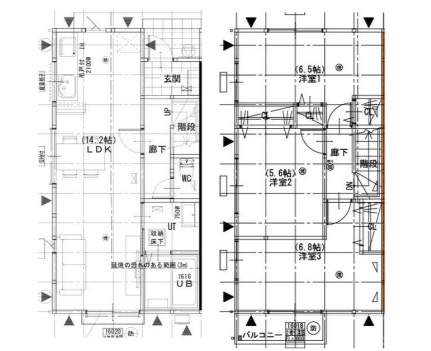 グランソフィアめじろ台駅前の間取り