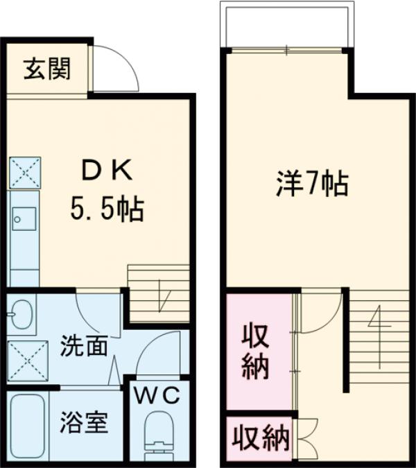 京島２丁目戸建・1号室の間取り