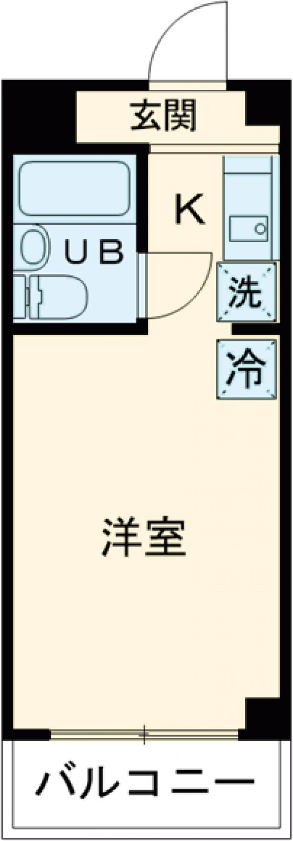 プラザ２１０ＹＡＮＯＫＵＣＨＩ・107号室の間取り