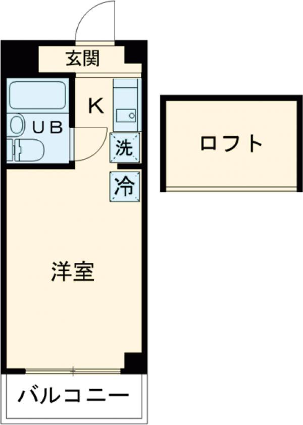 プラザ２１０ＹＡＮＯＫＵＣＨＩ・307号室の間取り