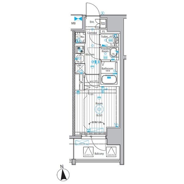 メイクスアート上前津Ⅵの間取り