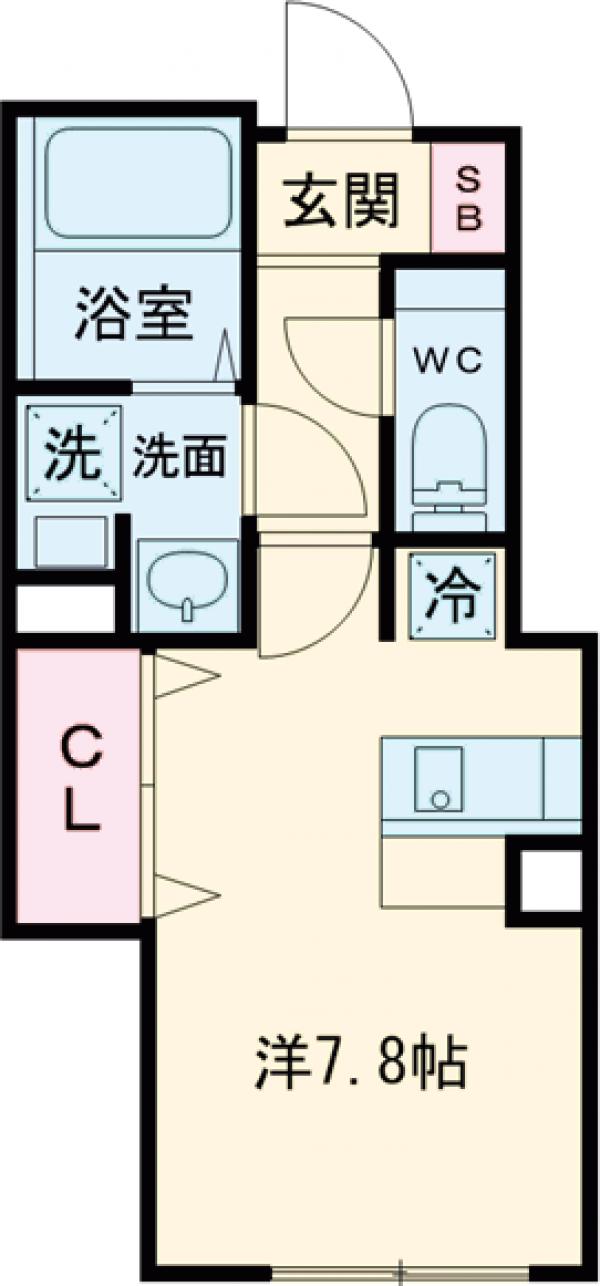 コンポジット品川戸越・101号室の間取り