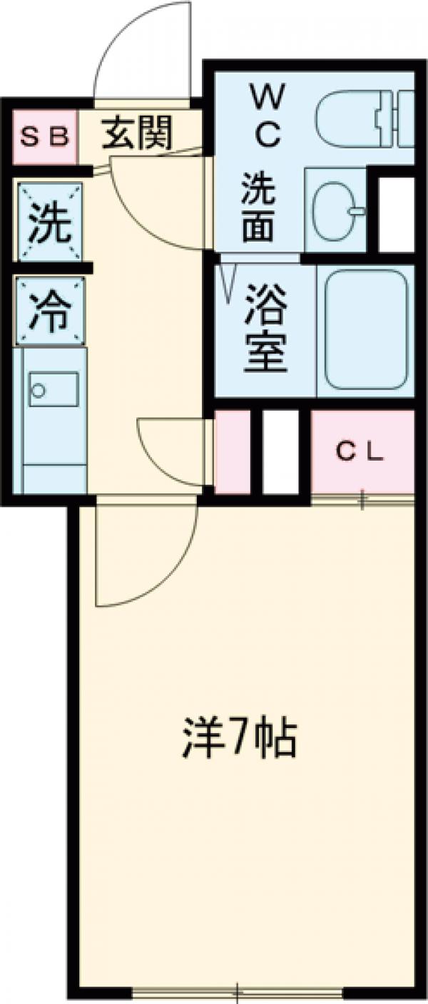 コンポジット品川戸越・302号室の間取り