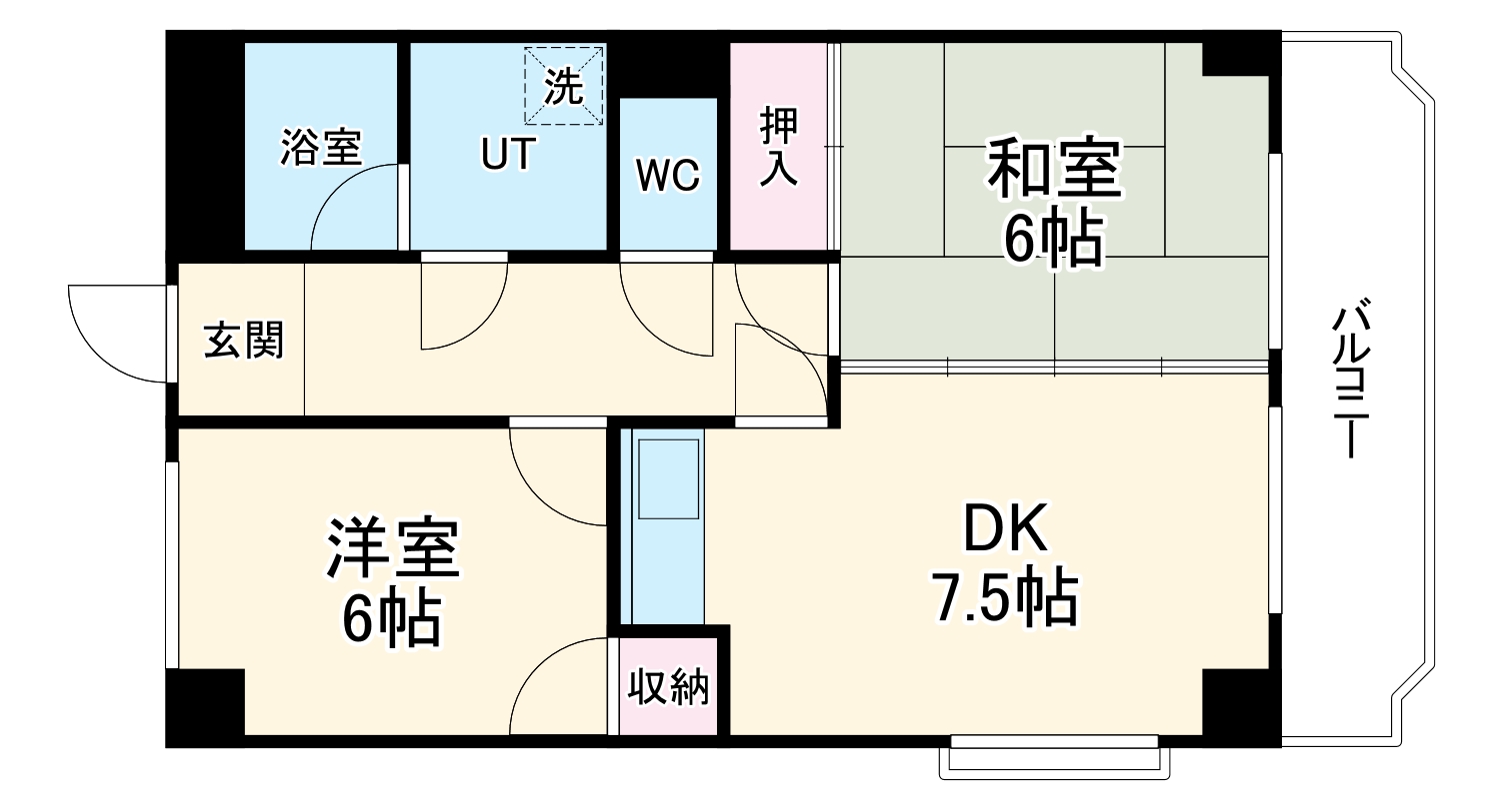 福田マンションの間取り