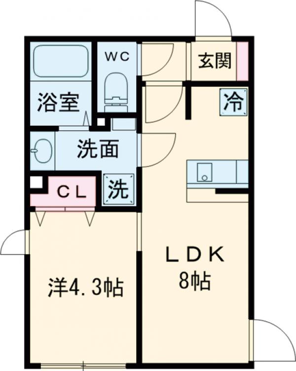 コンポジット品川戸越・304号室の間取り