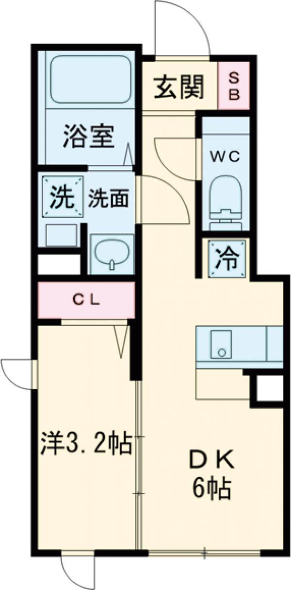 コンポジット品川戸越・301号室の間取り